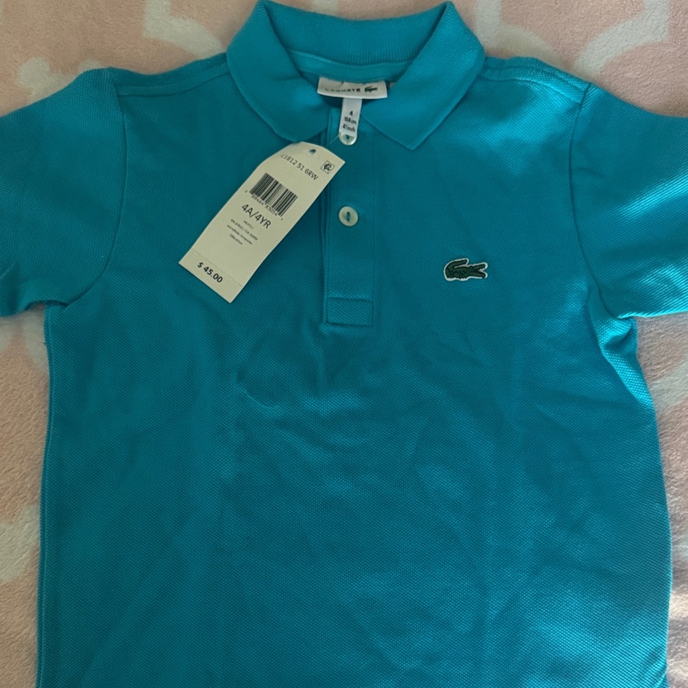 Lacoste Kids Polo Shirt - Teal